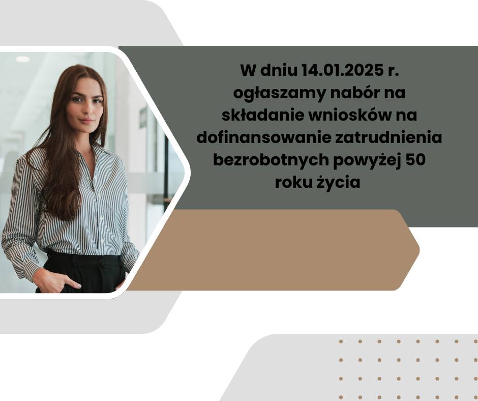 Zdjęcie artykułu Ogłaszamy nabór na składanie wniosków na dofinansowanie zatrudnienia bezrobotnych powyżej 50 roku życia