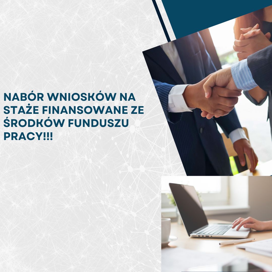 Zdjęcie artykułu Nabór wniosków na realizację staży finansowanych ze...